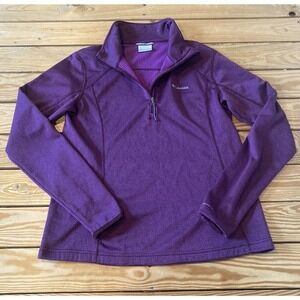Columbia 1/2 Zip Jacket Size Medium Women’s Purple Pullover